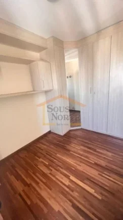 Imagem Apartamento 50m² bem distribuídos, 2 dormitórios, sala 2 ambientes, cozinha com armários, banhei...