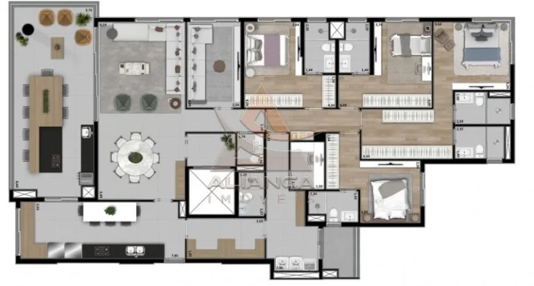 Imagem Apartamento - Ribeirão Preto - Jardim Olhos D'água