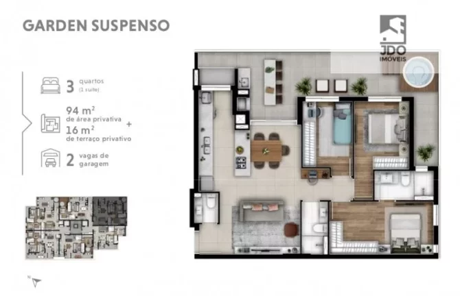 Imagem Apartamento a Venda no bairro Cabral - Curitiba, PR
