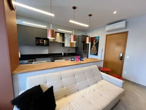 Imagem Apartamento com 1 dormitório para alugar, 46 m² por R$ 5.300/mês - Boqueirão - Santos/SP