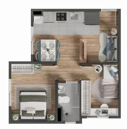 Imagem Apartamentos / Padrão na cidade de Londrina