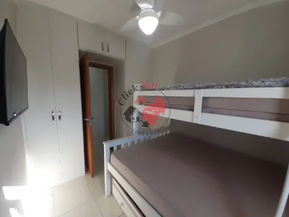 Imagem Apartamento á 500m2 da Praia ,Mobiliado ,2 dorm, 1 suíte,varanda grill, 1 vagas, 61 m2 ,bairro Guilhermina,Praia grande