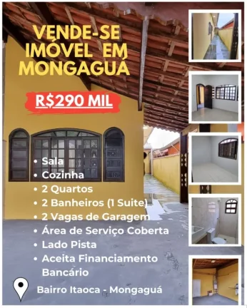Imagem Casa para Venda em Mongaguá, Balneário Itaóca, 2 dormitórios, 1 suíte, 1 banheiro, 2 vagas