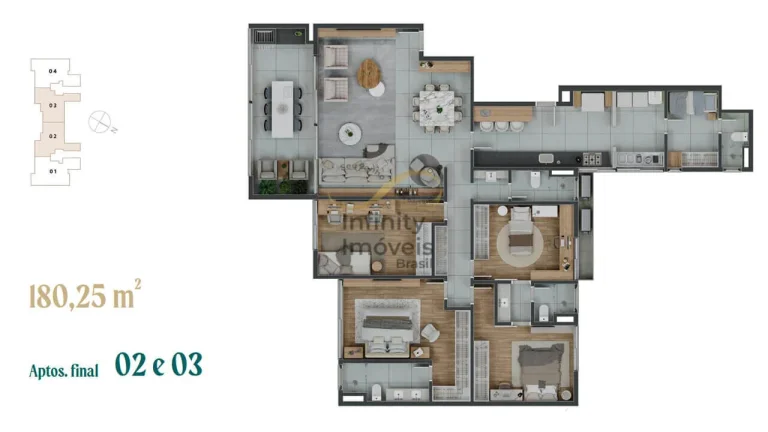 Imagem ALTO BELVEDERE MONT BLANC - Apartamento à venda no bairro Serra do Curral Del Rey - Nova Lima/MG