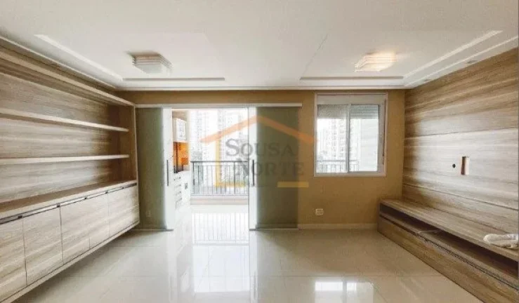 Imagem Apartamento com 83 m², distribuído em 2 dormitórios, sendo 1 suíte, sala com varanda, cozinha am...