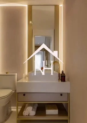 Imagem Apartamento de 45m c/ hall privativo,2 dormitórios, terraço, piscina coberta, deck, beach tennis, brinquedoteca, fitness, sauna, espaço gourmet