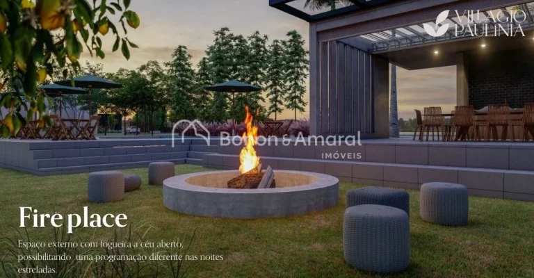 Imagem Excelente lote de esquina com 283 mÂ² Ã  venda no CondomÃ­nio Villagio PaulÃ­nia, PaulÃ­nia.
CondomÃ...