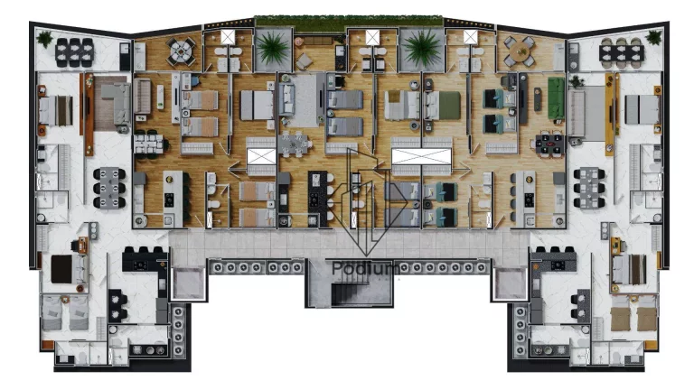 Imagem Apartamentos com varanda / sacada gourmet a 480m da praia de Manaíra -