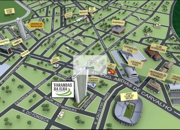 Imagem Apartamento na Ilha do Retiro com 3 quartos