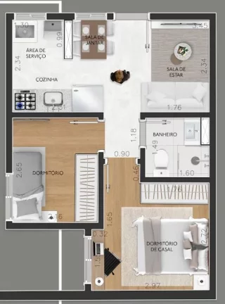 Imagem Apartamento próximo ao Metrô Penha