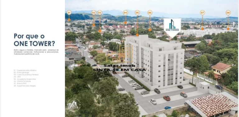 Imagem Apartamento 02 Quartos| One Tower | Cidade Alegria |Resende RJ