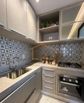 Imagem Apartamento novo, nunca habitado, com 2 dormitÃ³rios com armÃ¡rios, cozinha americana equipada (armÃ...