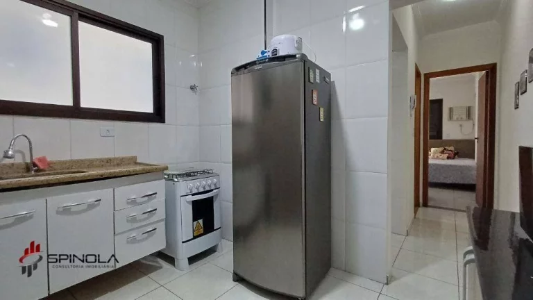 Imagem Apartamento com 1 dormitório à venda, 50 m² por R$ 310.000,00 - Vila Guilhermina - Praia Grande/SP