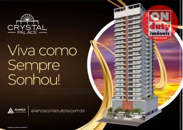 Imagem Na quadra da praia Apartamento com 3 dormitórios à venda, 170 m² por R$ 2.721.500 - Aparecida - Santos/SP