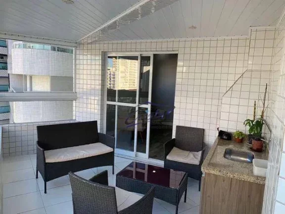 Imagem Apartamento com 3 dormitórios à venda, 126 m² por R$ 820.000,00 - Guilhermina - Praia Grande/SP