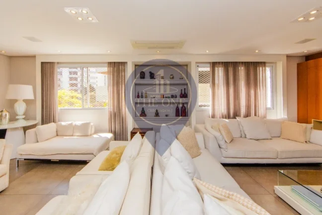 Imagem Apartamento de Luxo no Paraíso: 3 quartos, 3 suítes, 2 salas, 5 banheiros, 4 vagas de garagem, 220m² - São Paulo-SP