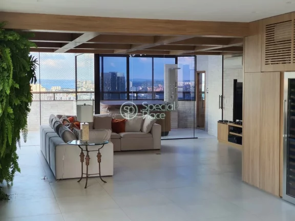 Imagem Cobertura triplex localizada em frente ao Parque Burle Marx, com vista ampla para a cidade e ao PalÃ...