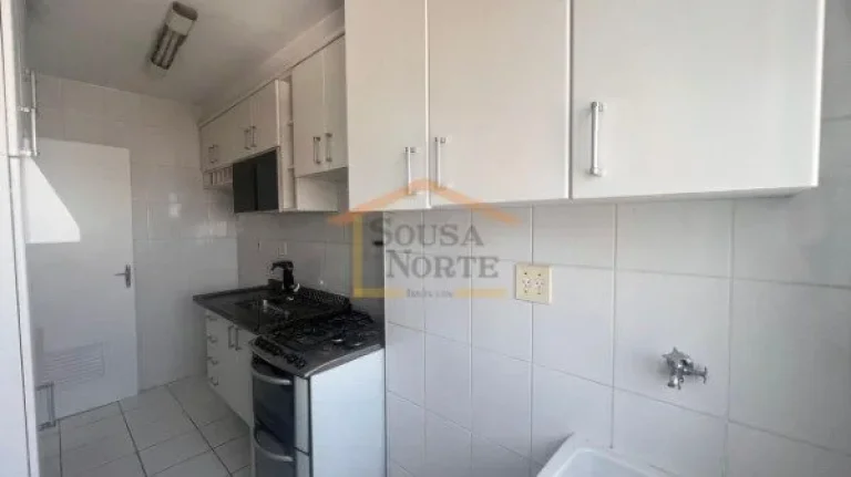 Imagem Apartamento 50m² bem distribuídos, 2 dormitórios, sala 2 ambientes, cozinha com armários, banhei...