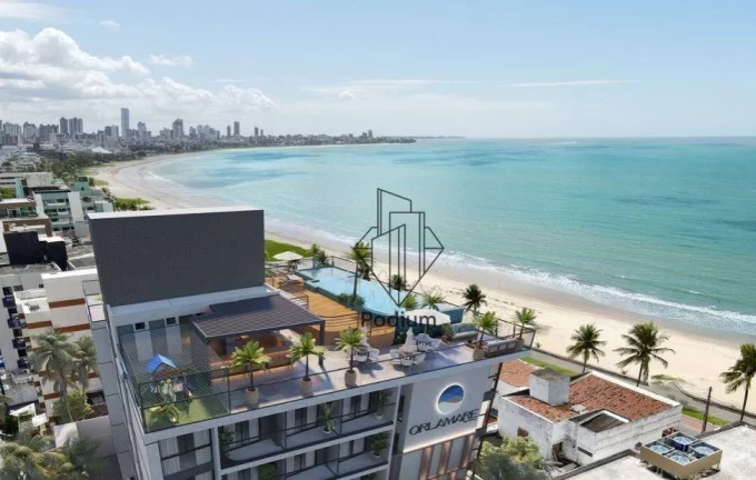 Imagem Flat térreo com área Garden privativa a poucos metros da praia de Manaíra - FL0452