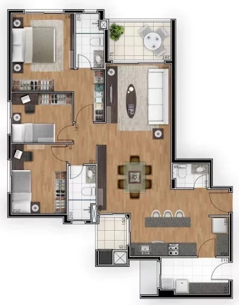 Imagem Terrasse Cadeaux - Apartamento à venda no bairro Ahú - Curitiba/PR