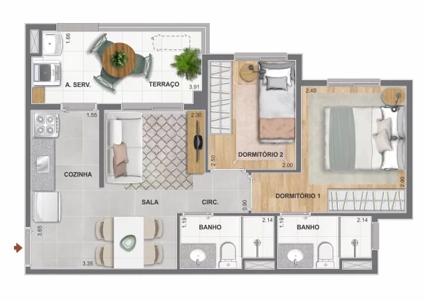Imagem Apartamento em Santo Amaro - São Paulo SP