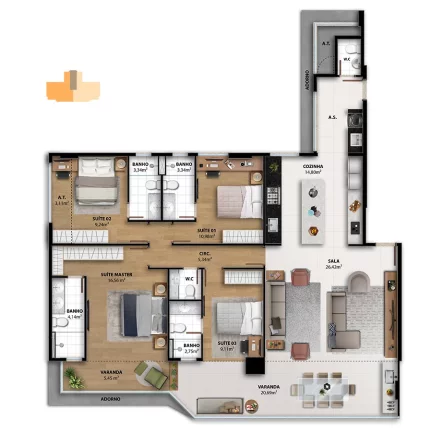 Imagem APARTAMENTO RESIDENCIAL em Vitória - ES, Santa Luíza