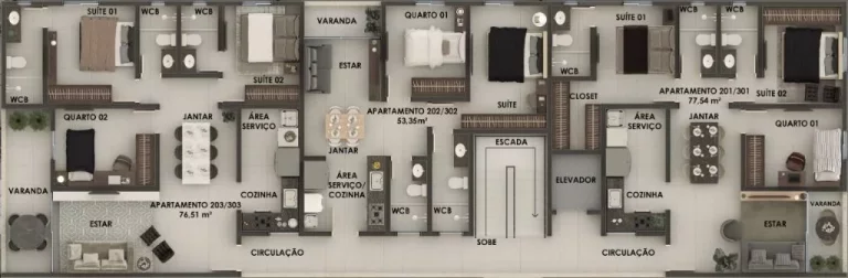 Imagem Apartamento com 3 dormitórios à venda, 72 m² por R$ 699.000,00 - Bancários - João Pessoa/PB