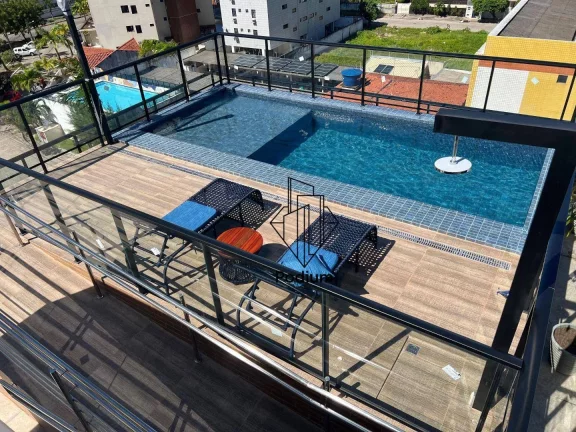 Imagem Flats Studio com varanda/sacada a 450m da praia de Intermares - FL0278