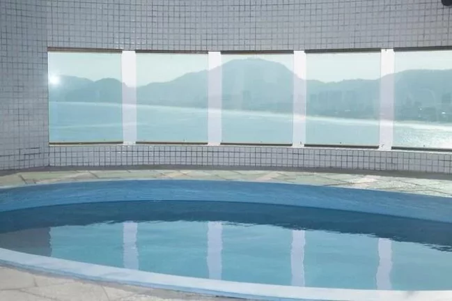 Imagem A Melhor Cobertura da Praia da Enseada, Condomínio um Verdadeiro Resort, Vista Deslumbrante ao Mar, Piscina Privativa,3 garagens