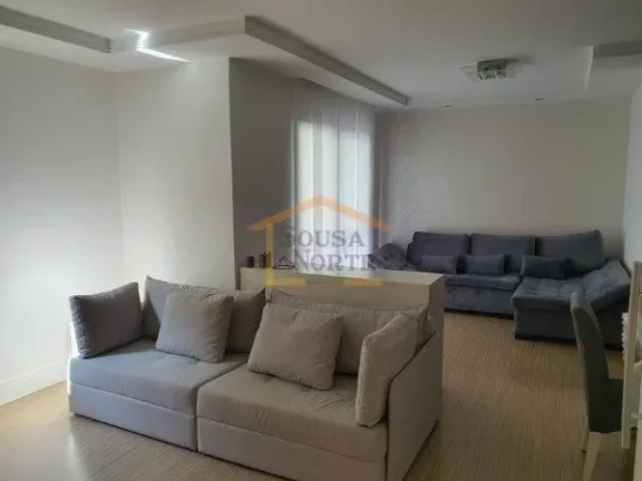 Imagem Apartamento de 84m², conta com 2 dormitórios, sendo 1 suíte, 2 banheiros, dispõe de ar-condicion...