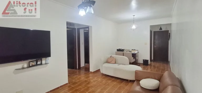 Imagem Apartamento à venda em Praia Grande-SP, Tupi: 2 quartos, 1 suíte, 1 sala, 2 banheiros, 1 vaga, 79m². Confira já!