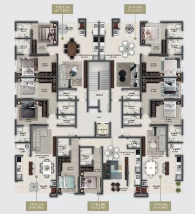 Imagem Ilha Galé - Apartamento à venda no bairro Canto Grande - Bombinhas/SC