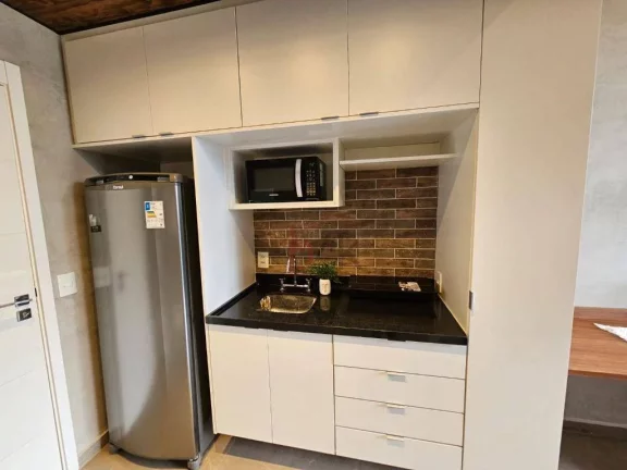 Imagem Apartamento com 1 dormitório para alugar, 26 m² por R$ 3.320,00/mês - Brooklin - São Paulo/SP