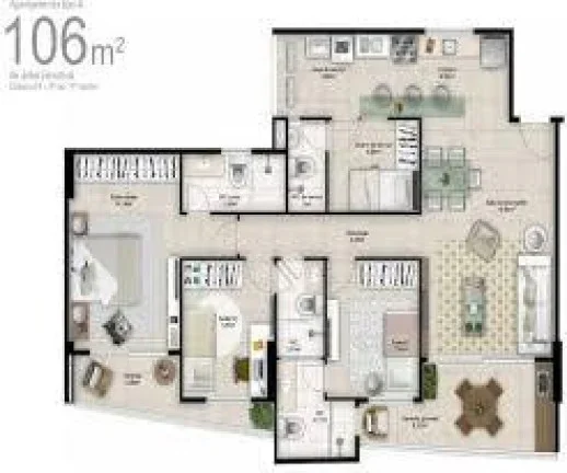 Imagem Apartamento 3 dormitórios para Venda em Teresina, Horto, 3 dormitórios, 3 suítes, 3 banheiros, 2 vagas