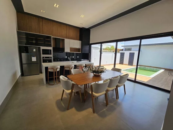 Imagem Casa moderna com mobília e 3 suítes à venda, 200 m² por R$ 2.290.000 - Condomínio Com Localização Privilegiada - Indaiatuba/SP
