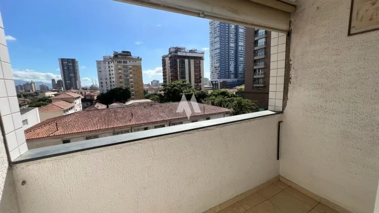Imagem Apartamento com 3 quartos à venda, 2 quadras da praia da Aparecida, em Santos