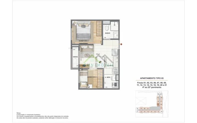 Imagem Pixinguinha - Condomínio Rosa - Apartamento 2 quartos, Porto Maravilha