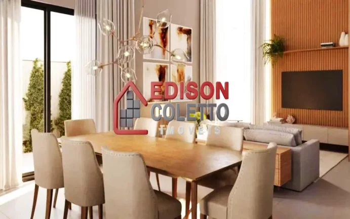 Imagem "Pronto para Morar" Excelente casa nova térrea de luxo à venda ou locação, condomínio Villa Bela Vista, na Reserva Jequitibá, Piracicaba-SP.