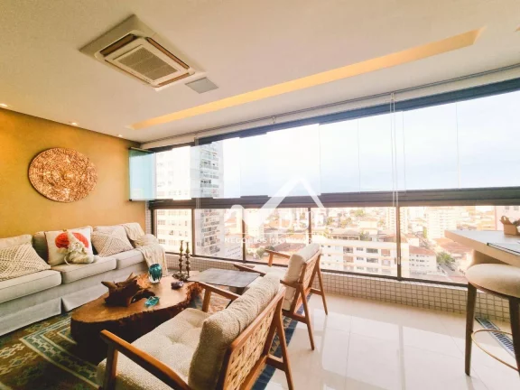 Imagem Apartamento com 3 quartos à venda, 171 m² por R$ 2.400.000 - Embaré - Santos/SP