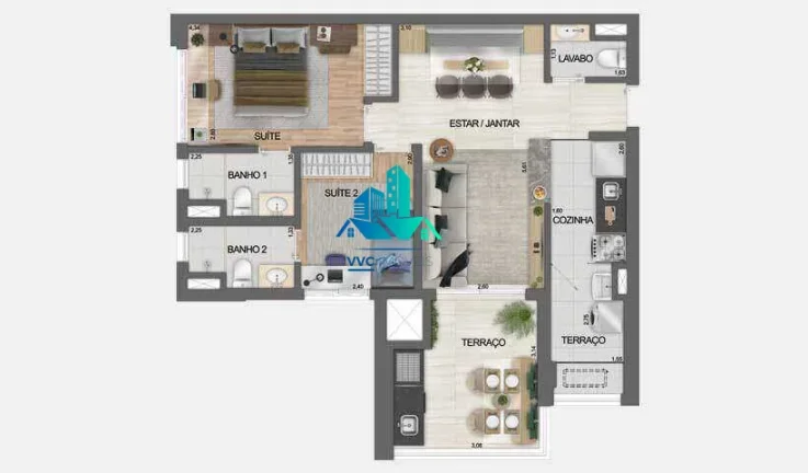 Imagem Apartamento dos Sonhos na Vila Prudente – 73m2, 2 Dormitórios, Suíte, Varanda e 1 Vaga + Lazer Completo