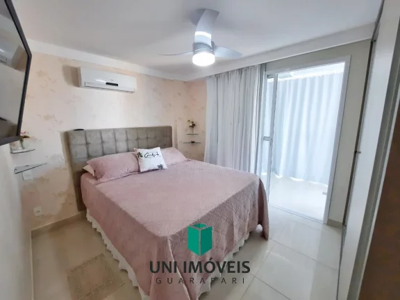 Imagem Apartamento de 130M² com 4 suítes, 2 vagas de garagem, prédio com área de lazer, Praia do morro, Guarapari-ES.