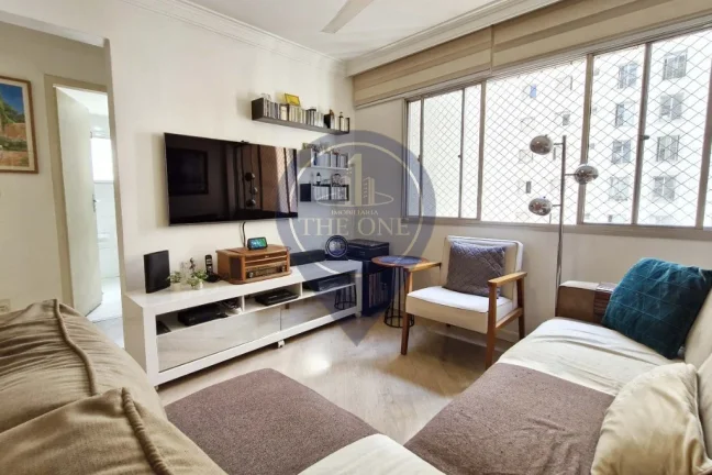 Imagem Apartamento à venda em Moema, São Paulo-SP: 2 quartos, 2 salas, 2 banheiros, 1 vaga de garagem!