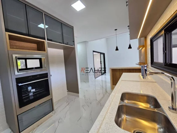 Imagem Casa térrea com 4 suítes à venda, 250 m² por R$ 2.950.000 - Condomínio Dona Lucilla - Indaiatuba/SP