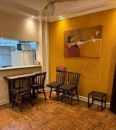 Imagem Apartamento com 1 dormitório para alugar, 35 m² por R$ 2.700/mês - Boqueirão - Santos/SP