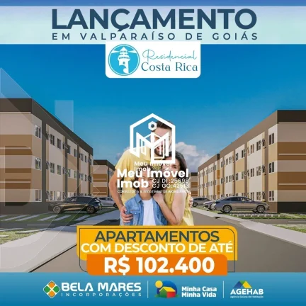Imagem Residencial Costa Rica Valparaíso APTO 2 Quartos 1 Vaga 49m² Lazer Completo