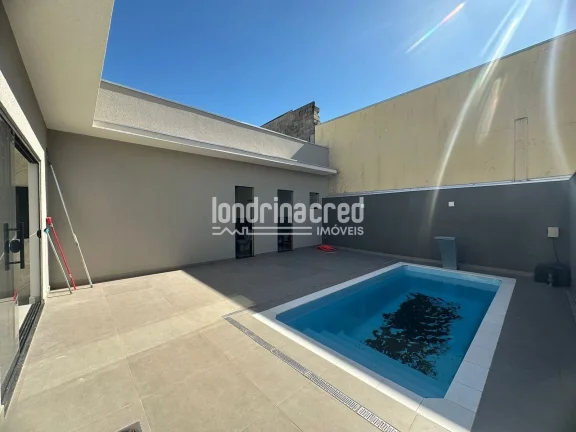 Imagem Casa à venda, Condomínio Santa Regina, 3 quartos, 3 suítes, 4 Vagas, piscina, Indústrias Leves, Londrina, PR