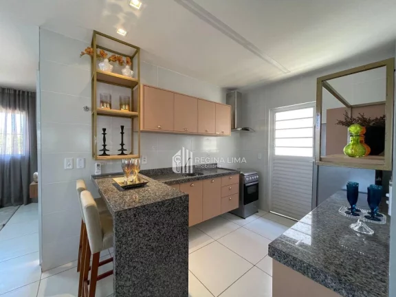 Imagem Casa TÉRREA em construção, 3 dormitórios à venda por R$ 326.000,00 - Condomínio JARDINS DI ROMA - Pedra Mole - Teresina/PI