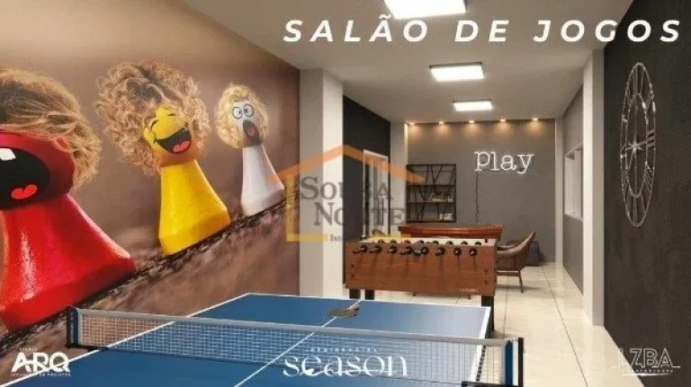 Imagem Apartamento de 46m², 2 dormitórios, sendo 1 suíte, com sistema de ar condicionado central. Imóve...