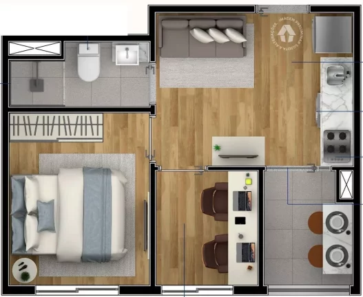 Imagem Cobertura com 1 Quarto à Venda, 84 m² em Cupecê - São Paulo