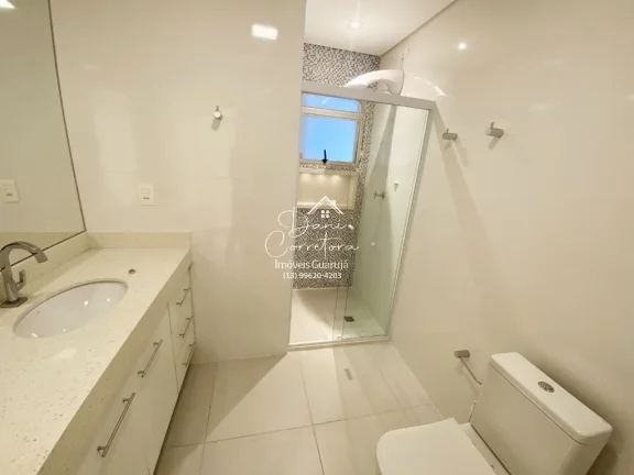 Imagem Apartamento à venda em Guarujá-SP, Pitangueiras: 3 quartos, 2 suítes, 2 salas, 3 banheiros, 2 vagas, 155m².